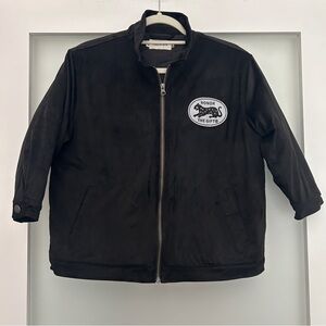 HONOR THE GIFT black sueded Band puff jacket Youth 14